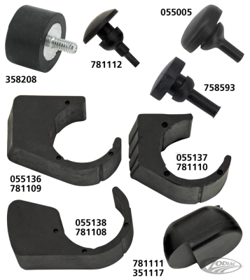 Bumper, jiffy stand leg FLH/T07-up (DE)