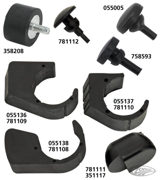 Bumper, jiffy stand leg FLH/T07-up (DE)