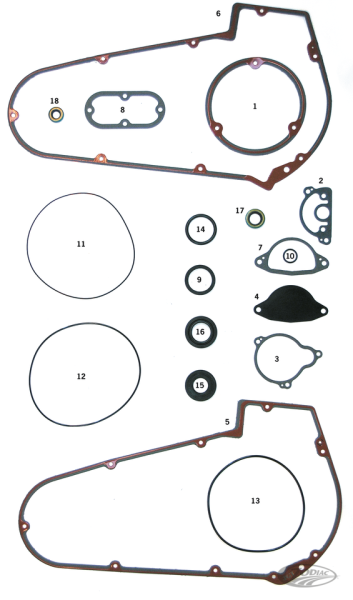 5PCK SHIFTER SHAFT SEAL FX74-85 (DE)