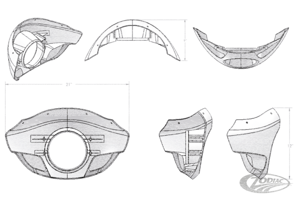 Burly Touring Sport Standard fairing (DE)
