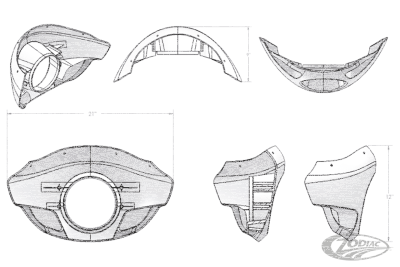 Burly Touring Sport Standard fairing (DE)