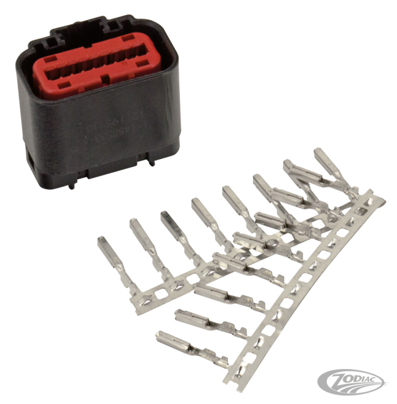 18-Pos Female Conn w/ terminals ECM Con (DE)