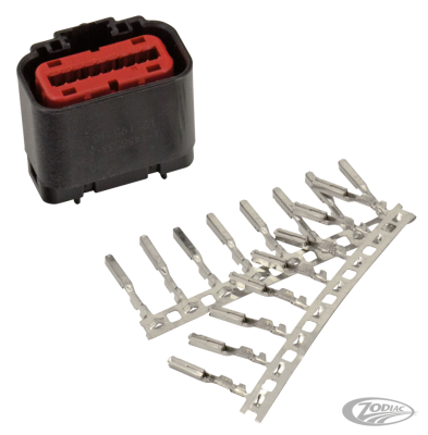 18-Pos Female Conn w/ terminals ECM Con