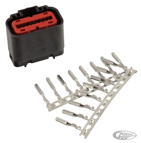 18-Pos Female Conn w/ terminals ECM Con (DE)
