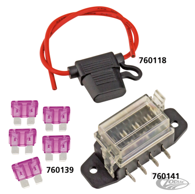 Sealed ATO Fuse Holder, #14-Gauge Wire (DE)