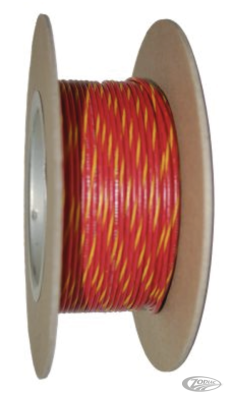 18-Gauge RED/YELLOW STRIPE 100 Spool Pr (DE)
