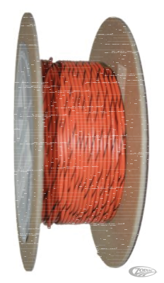 18-Gauge ORANGE/BLACK STRIPE 100 Spool (DE)