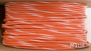18-Gauge ORANGE/WHITE STRIPE 100 Spool (DE)