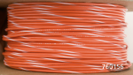18-Gauge ORANGE/WHITE STRIPE 100 Spool