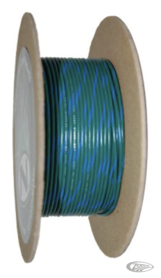 18-Gauge GREEN/BLUE STRIPE 100 Spool Pr (DE)