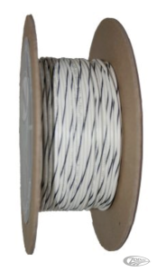18-Gauge WHITE/BLACK STRIPE 100 Spool P (DE)