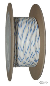 18-Gauge WHITE/BLUE STRIPE 100 Spool Pr (DE)