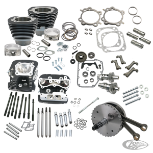 S&S 124HSU kit TC88A99-06 w/heads black