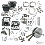 S&S 124HSU kit TC88B01-06 w/heads black