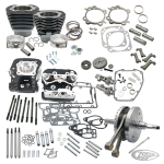 S&S 124HSU kit TC96B07-13 w/heads black