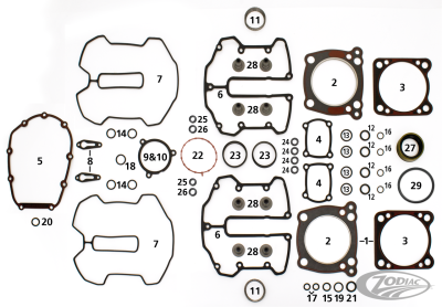 M8 LOWER ROCKER RUBBERS SET/2 (DE)
