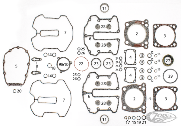 4PCK M8 SEAL INTAKE MANIFOLD TO HEAD (DE)