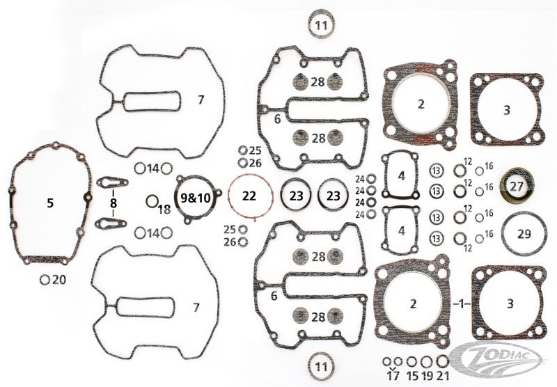 4PCK M8 SPROCKET SHAFT SEAL (DE)