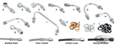 Carbon brake line 71" TUV (DE)