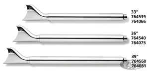 e3 TC96 FLH/T07-16 33" SHARKTAILS BK/BK