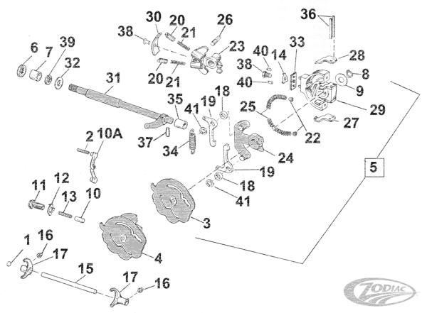 Shifter pawl set LH+RH BT52-79 (DE)