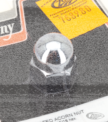 CHROME ACORN NUT 5/8-11 UNC, 15/16 hex, (DE)