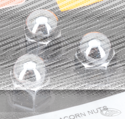 CHROME ACORN NUTS M10x1.25, 3pck (DE)