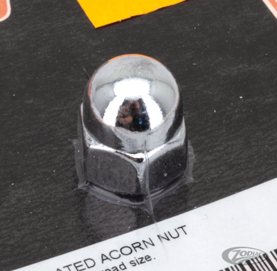 CHROME ACORN NUT M12x1.25, EACH