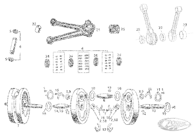 crank pin 3 hole type WL29-up (DE)