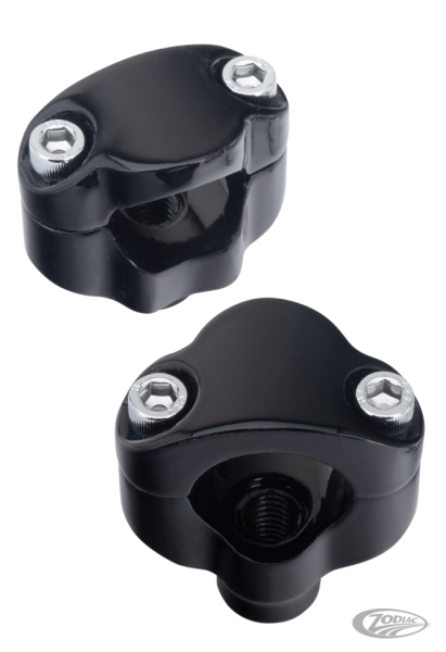 Black 1.5" High risers for 1.25" bars (DE)