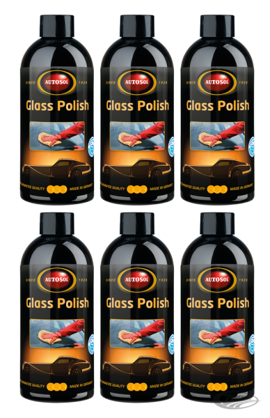 6pck Autosol Glass Polish 500ml (DE)