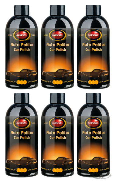 6pck Autosol Car Polish 500ml (DE)