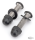 Foot Pegs Bolts Matt Blk Male Mount (DE)