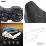 2-Up Diamond 3 Seat Black FXD06-17