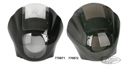 Quarter Fairing Gloss Black Clear Screen (DE)