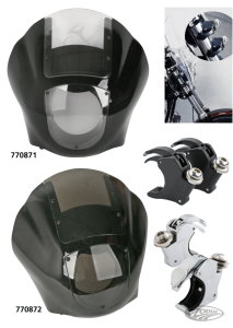 Quarter Fairing Gloss Black Clear Screen (DE)