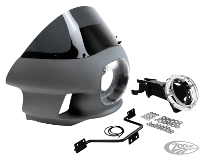 7" FXRP Fairing Unpainted Smoke ST18-Up