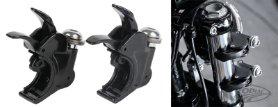41mm Fork Clamps Black for 1/4 Fairing (DE)