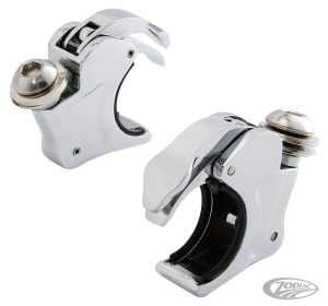 41mm Fork Clamps Chrome for 1/4 Fairing (DE)
