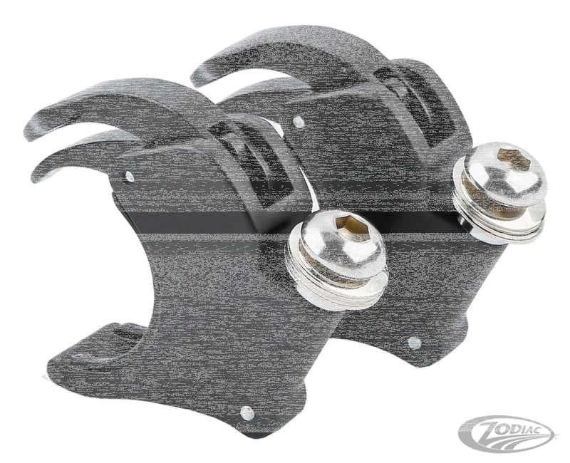 49mm Fork Clamps Black for 1/4 Fairing (DE)