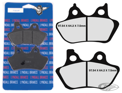 FR+RR Pads Xtreme Profiled HD00-07 (DE)