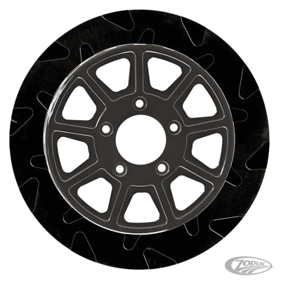 FR Smooth 11.8"x5mm BL/BL 9-Spoke (DE)