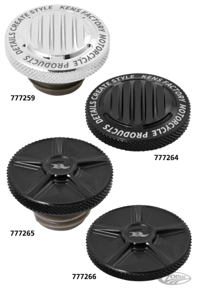 Next Level Chrome Finned Gas Cap 96-Up (DE)