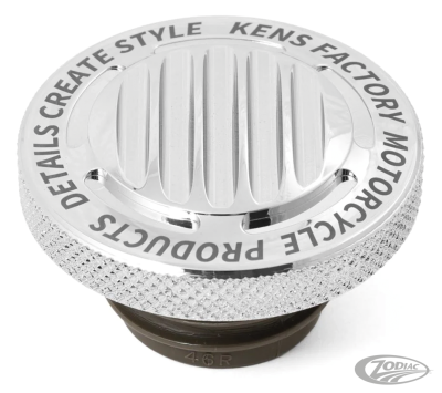 Next Level Chrome Finned Gas Cap 96-Up (DE)