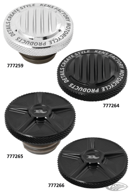 Next Level Chrome Finned Gas Cap 96-Up (DE)