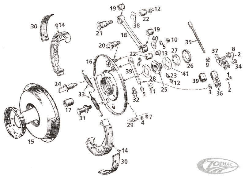 Stud set stabilizer cover w/nut front br (DE)