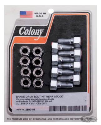 Brake Drum Bolt Kit Rr XL52-65 Chr (DE)