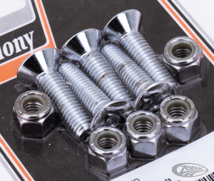 Disc SHCS Screws w/nuts 79-91 Chrome