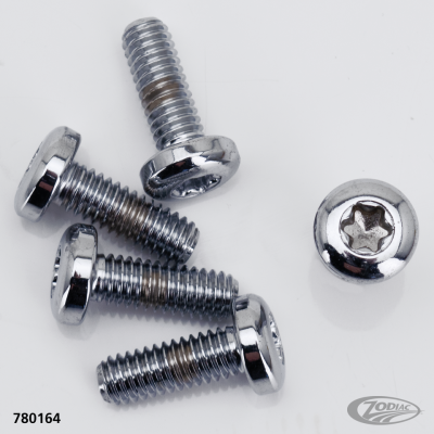 Disc screw set 5/16-18x7/8" TXBH chrome (DE)