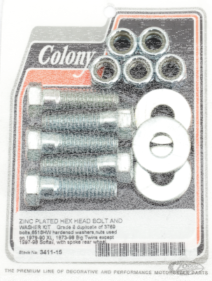Rear Sprocket Bolt Kit spoke Zinc XL79-9 (DE)